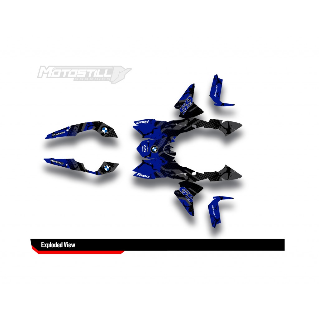 BMW F 800 GS 2008-2015 GRAPHIC SET - DECAL KIT