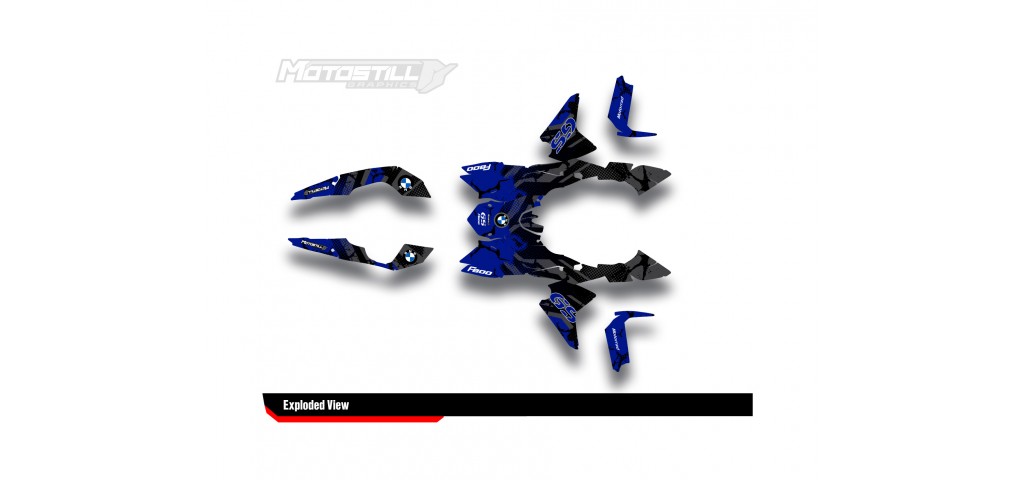 BMW F 800 GS 2008-2015 GRAPHIC SET - DECAL KIT