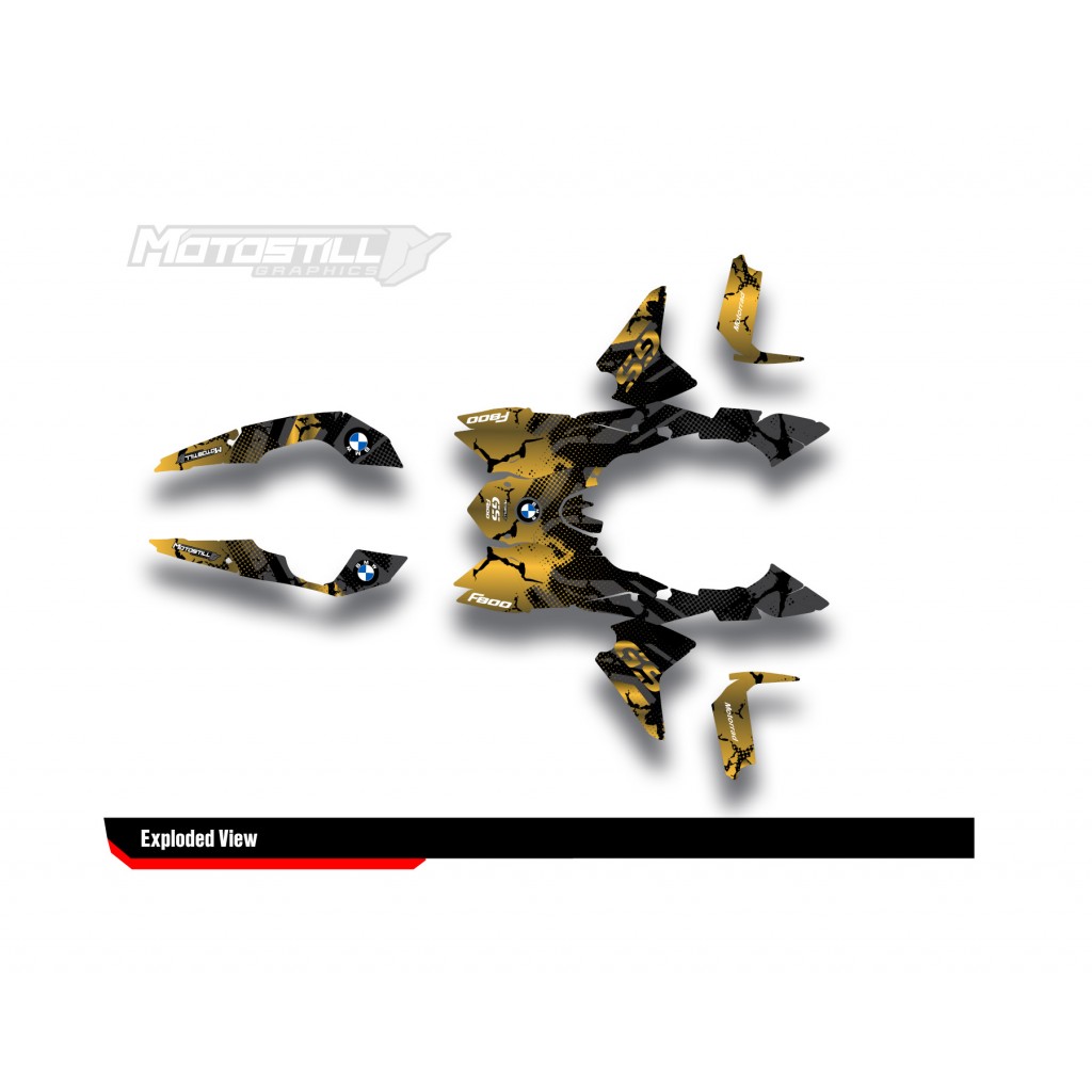 BMW F 800 GS 2008-2015 GRAPHIC SET - DECAL KIT