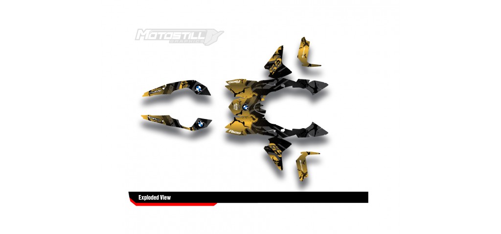 BMW F 800 GS 2008-2015 GRAPHIC SET - DECAL KIT