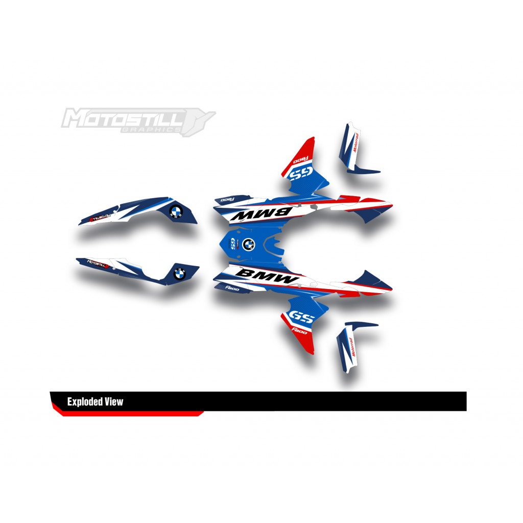 BMW F 800 GS 2008-2015 GRAPHIC SET - DECAL KIT