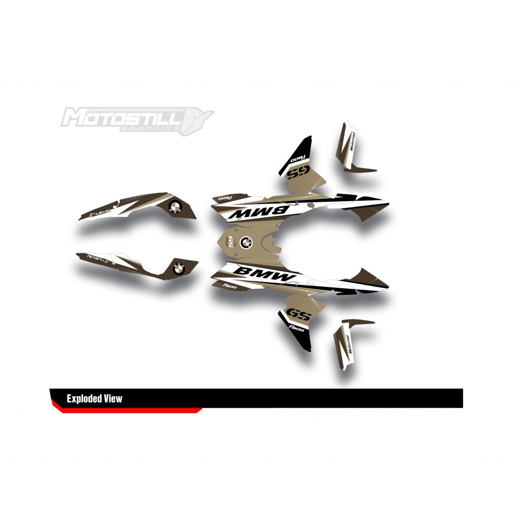 BMW F 800 GS 2008-2015 GRAPHIC SET - DECAL KIT