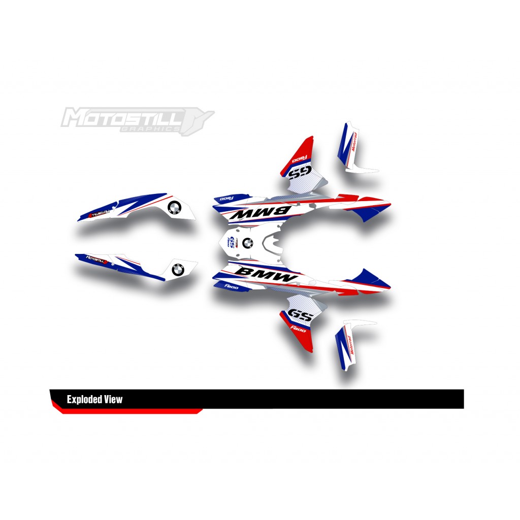 BMW F 800 GS 2008-2015 GRAPHIC SET - DECAL KIT