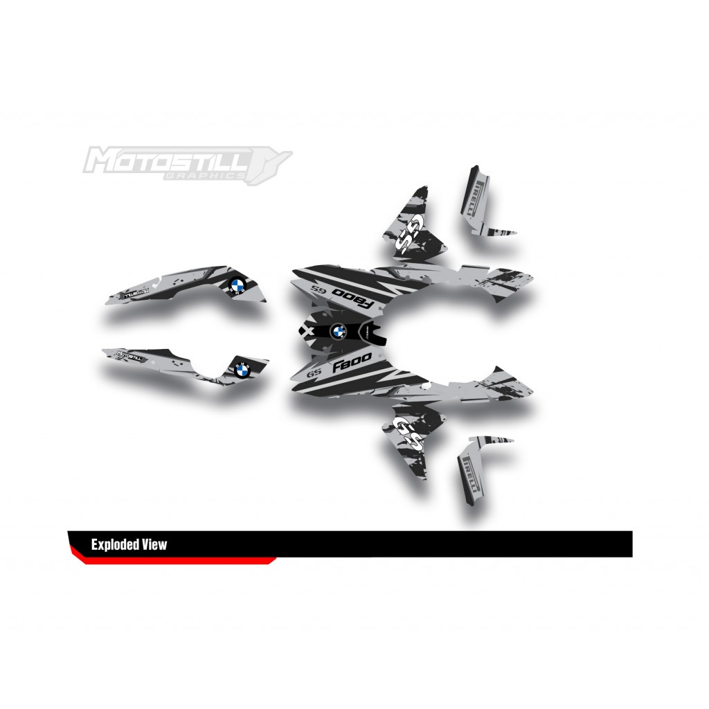 BMW F 800 GS 2008-2015 GRAPHIC SET - DECAL KIT