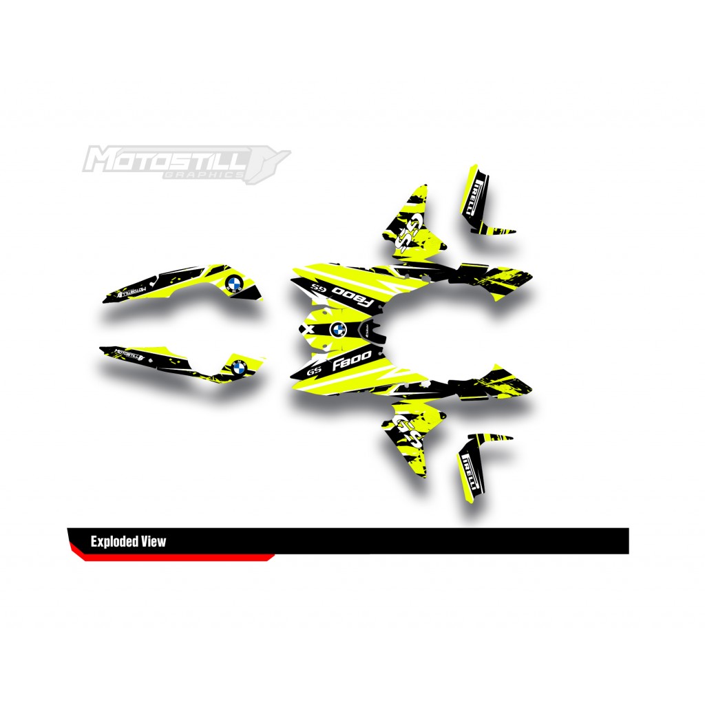 BMW F 800 GS 2008-2015 GRAPHIC SET - DECAL KIT