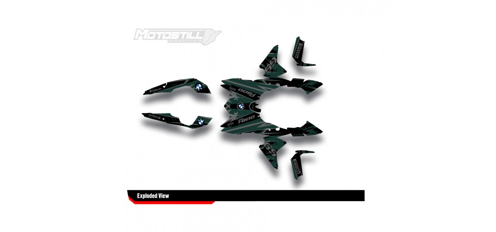 BMW F 800 GS 2008-2015 GRAPHIC SET - DECAL KIT