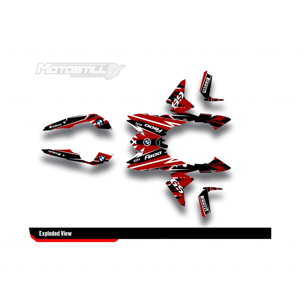 BMW F 800 GS 2008-2015 GRAPHIC SET - DECAL KIT