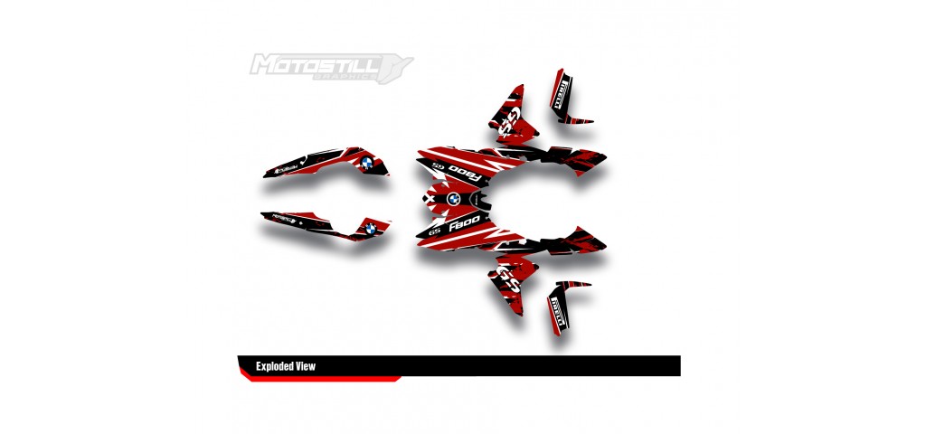 BMW F 800 GS 2008-2015 GRAPHIC SET - DECAL KIT