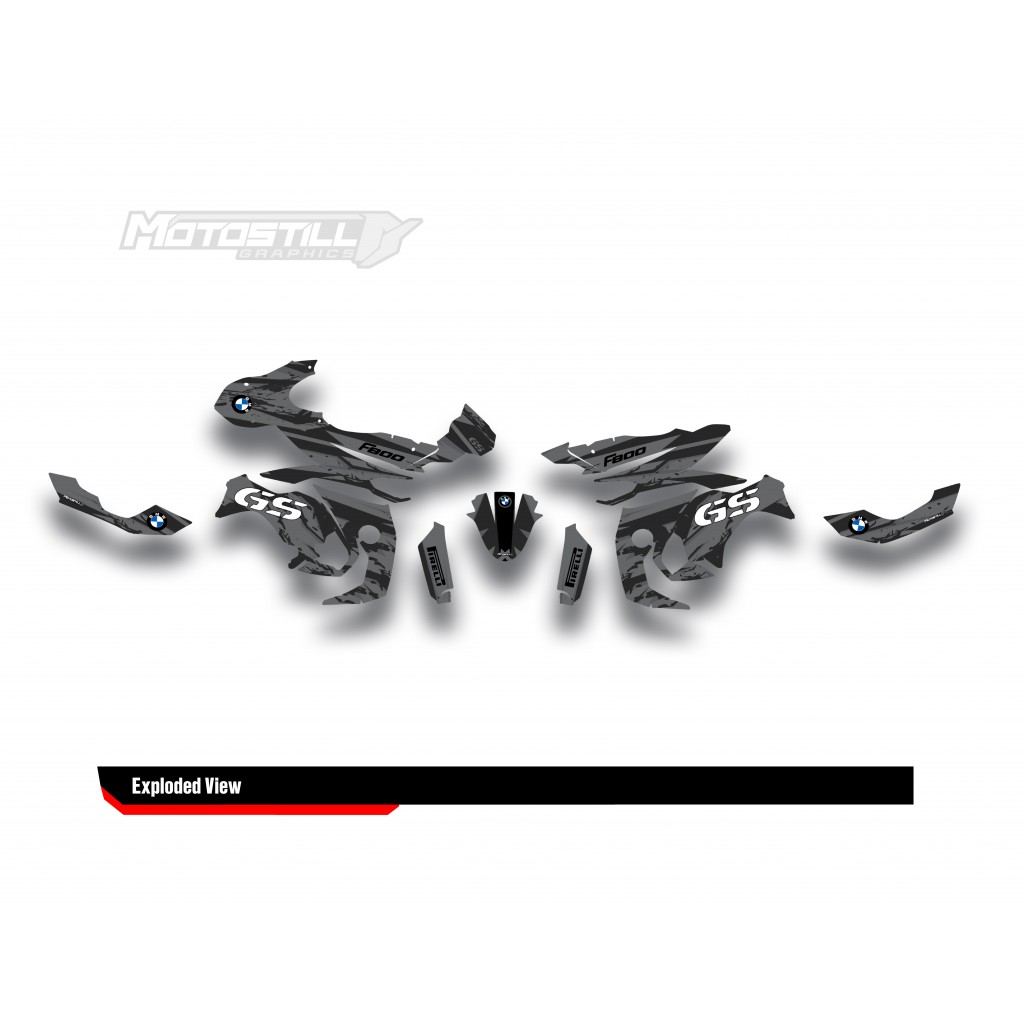 BMW F 800 GS 2008-2015 GRAPHIC SET - DECAL KIT