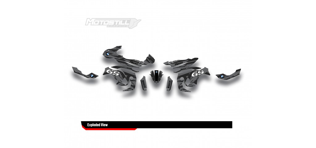 BMW F 800 GS 2008-2015 GRAPHIC SET - DECAL KIT