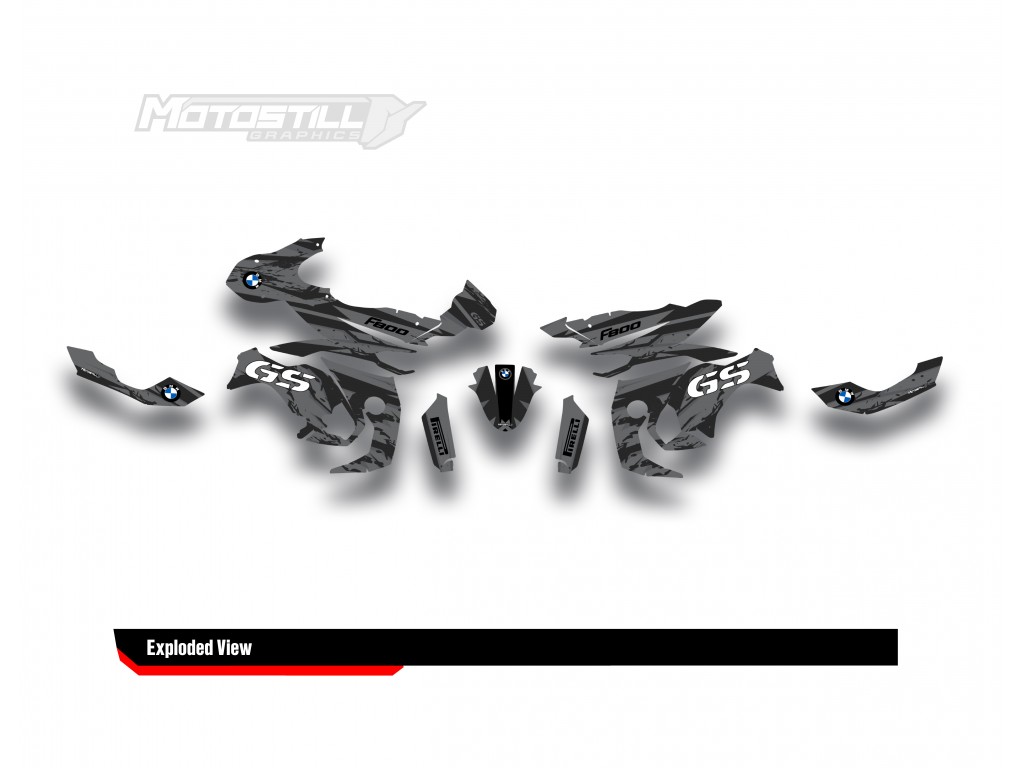 BMW F 800 GS 2013-2015 GRAPHIC SET - DECAL KIT