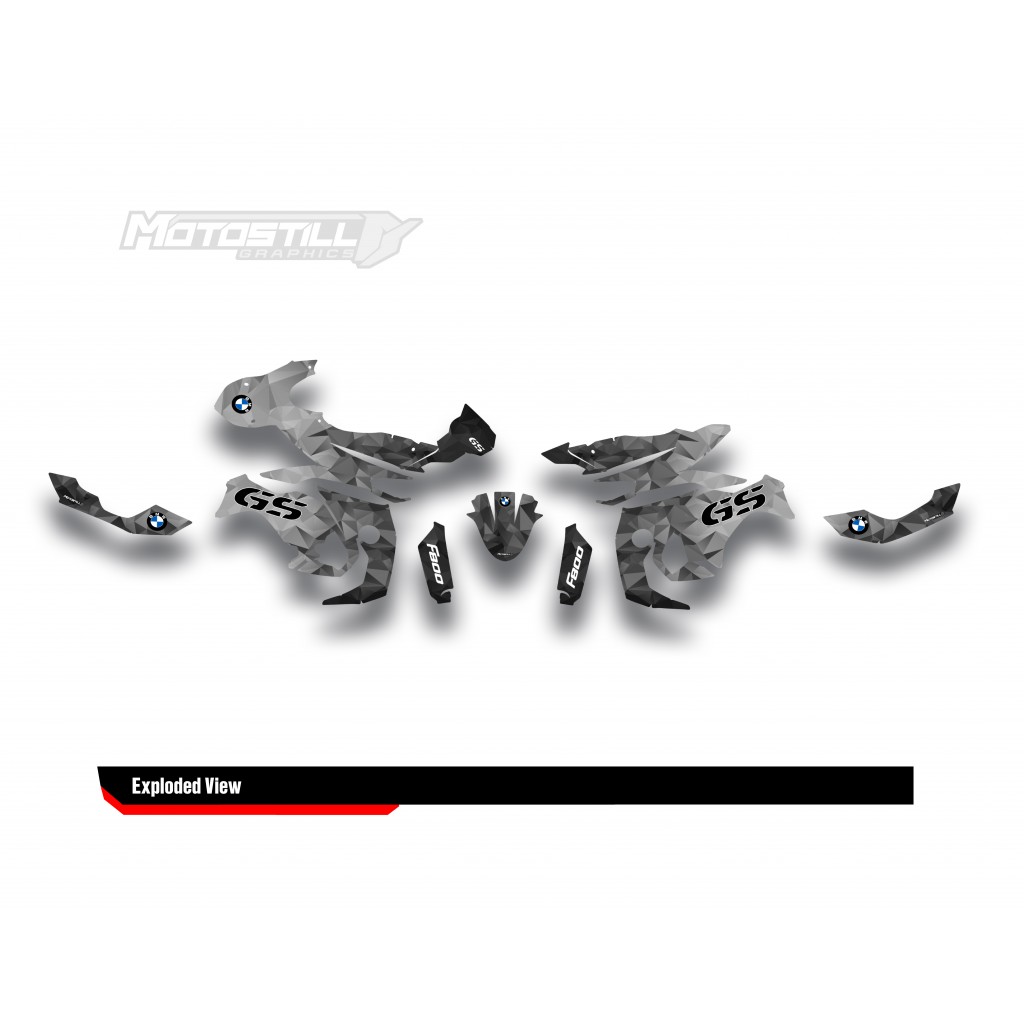 BMW F 800 GS 2008-2015 GRAPHIC SET - DECAL KIT