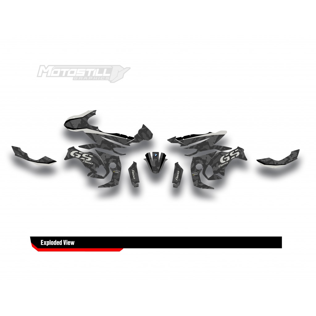 BMW F 800 GS 2008-2015 GRAPHIC SET - DECAL KIT