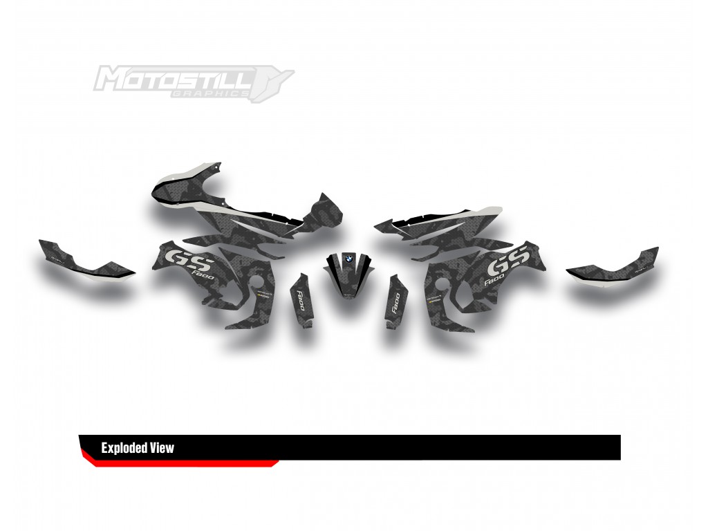 BMW F 800 GS 2013-2015 GRAPHIC SET - DECAL KIT