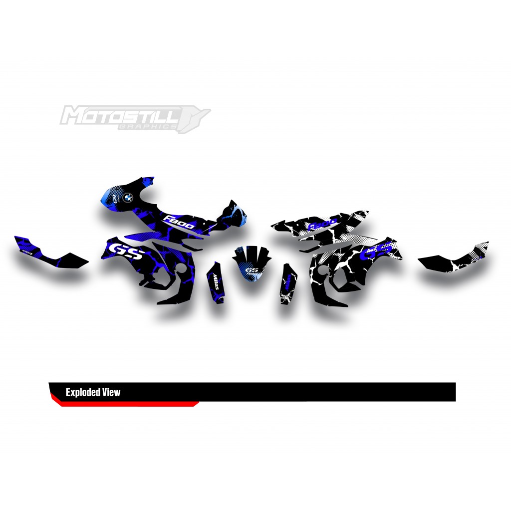BMW F 800 GS 2008-2015 GRAPHIC SET - DECAL KIT