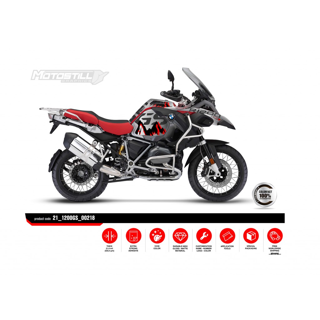 BMW R 1200 GS ADVENTURE GRAPHIC SET - DECAL KIT