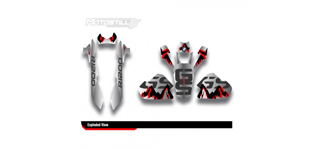 BMW R 1200 GS ADVENTURE GRAPHIC SET - DECAL KIT