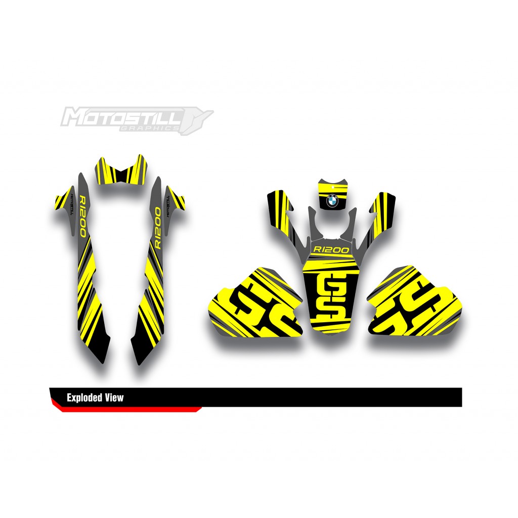 BMW R 1200 GS ADVENTURE GRAPHIC SET - DECAL KIT