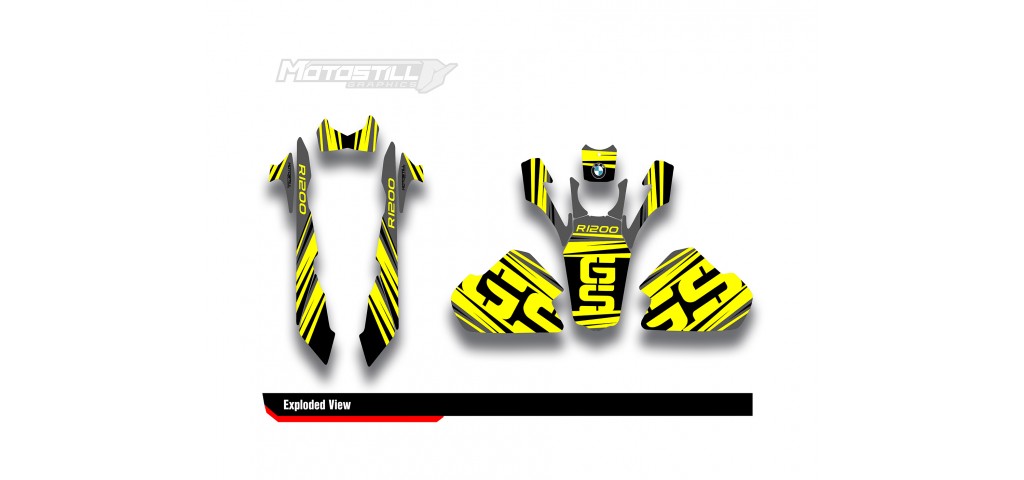 BMW R 1200 GS ADVENTURE GRAPHIC SET - DECAL KIT