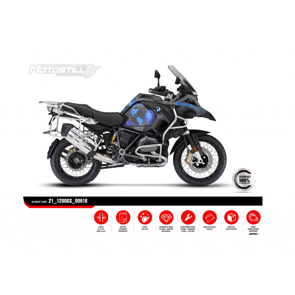 BMW R 1200 GS ADVENTURE GRAPHIC SET - DECAL KIT