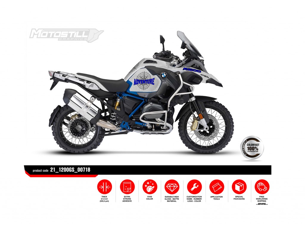 BMW R 1200 GS ADVENTURE GRAPHIC SET - DECAL KIT