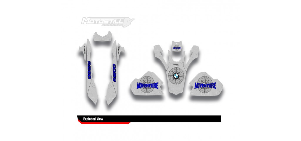 BMW R 1200 GS ADVENTURE GRAPHIC SET - DECAL KIT