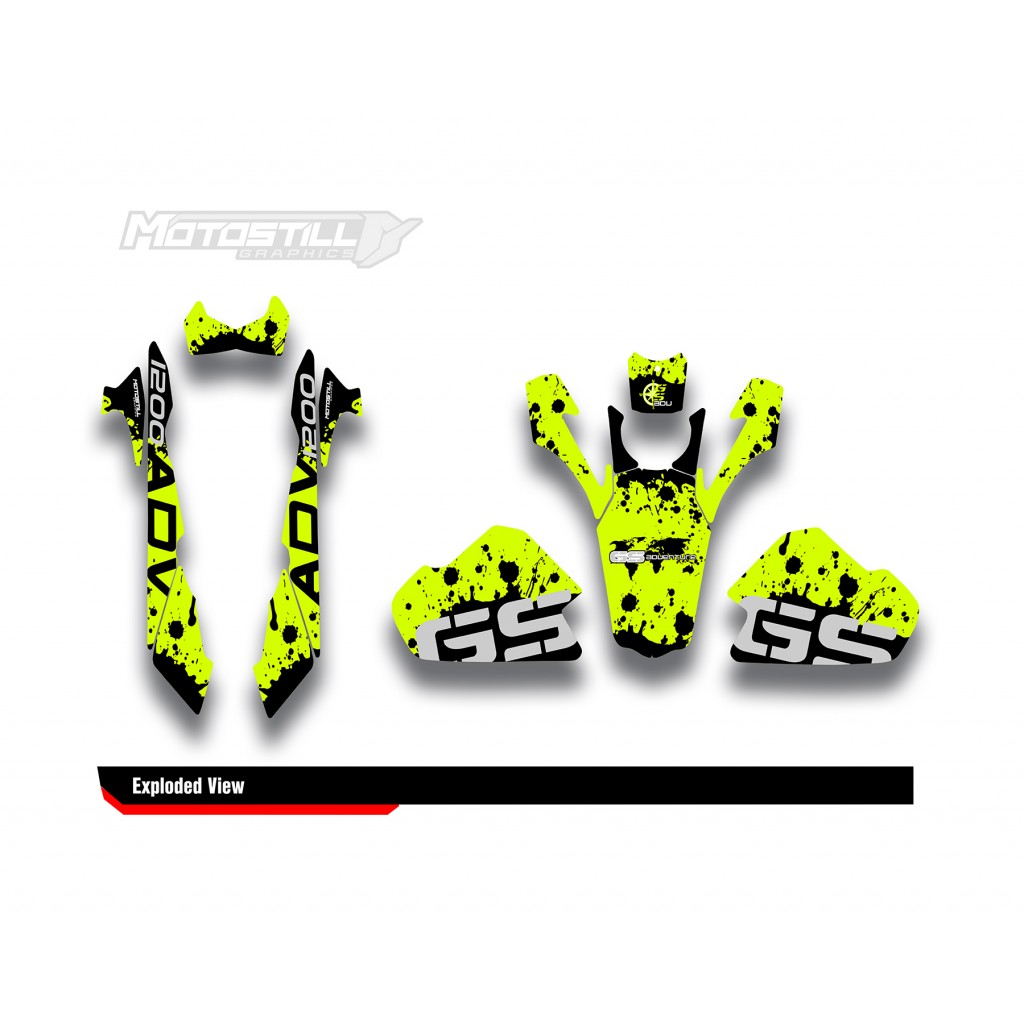 BMW R 1200 GS ADVENTURE GRAPHIC SET - DECAL KIT