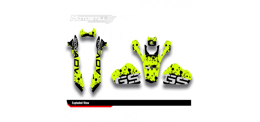 BMW R 1200 GS ADVENTURE GRAPHIC SET - DECAL KIT