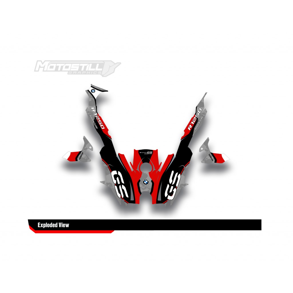 BMW R 1250 GS 2019-2024 GRAPHIC SET - DECAL KIT