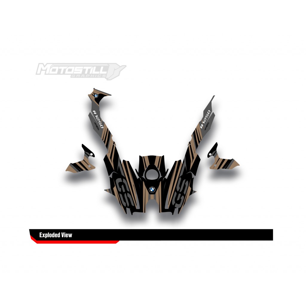 BMW R 1250 GS 2019-2024 GRAPHIC SET - DECAL KIT