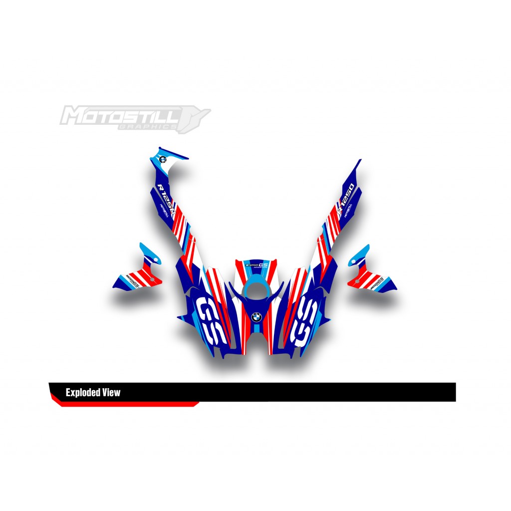 BMW R 1250 GS 2019-2024 GRAPHIC SET - DECAL KIT