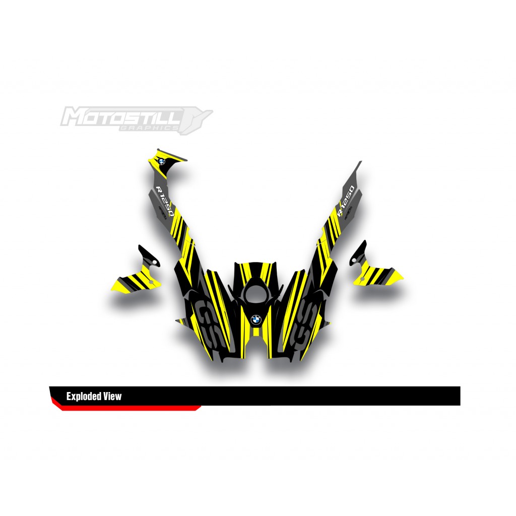 BMW R 1250 GS 2019-2024 GRAPHIC SET - DECAL KIT