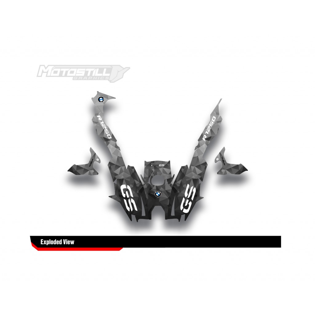 BMW R 1250 GS 2019-2024 GRAPHIC SET - DECAL KIT