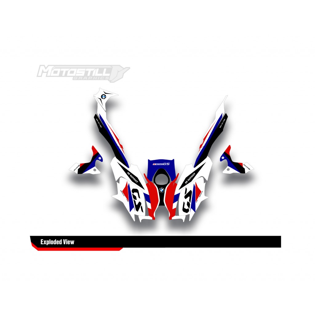 BMW R 1250 GS 2019-2024 GRAPHIC SET - DECAL KIT