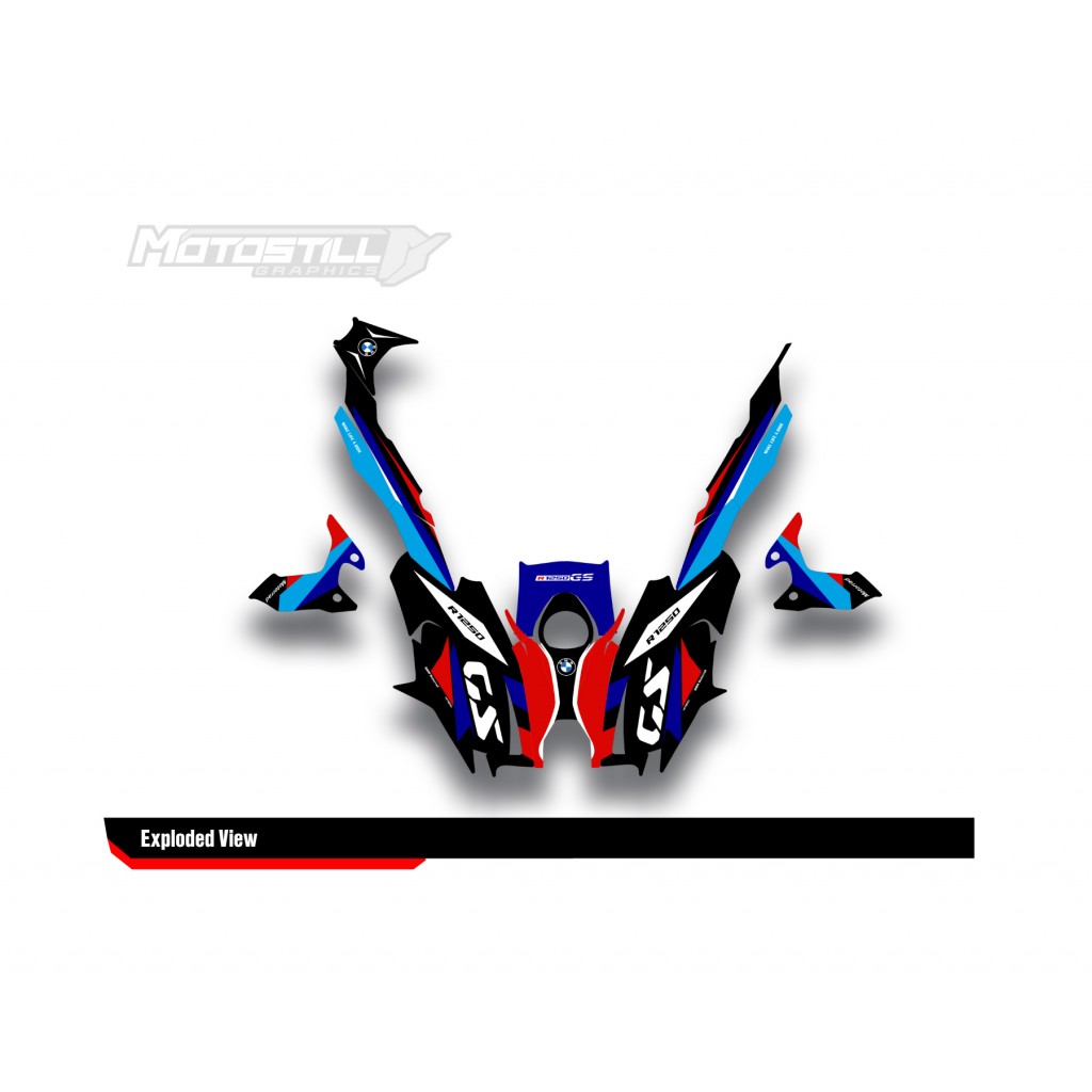 BMW R 1250 GS 2019-2024 GRAPHIC SET - DECAL KIT