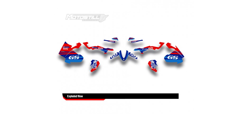 BMW R 1250 GS ADVENTURE GRAPHIC SET - DECAL KIT