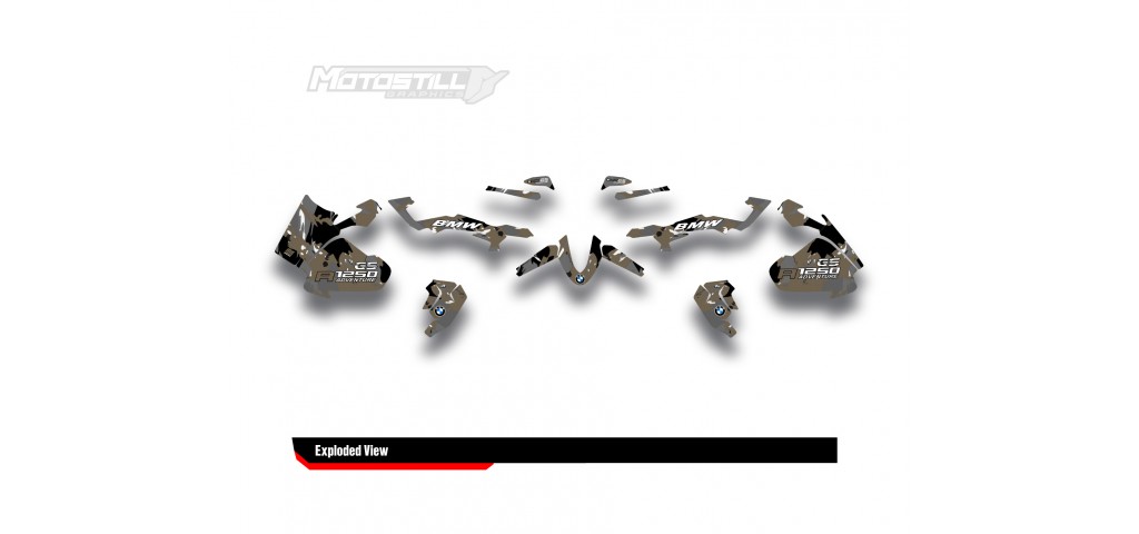 BMW R 1250 GS ADVENTURE GRAPHIC SET - DECAL KIT