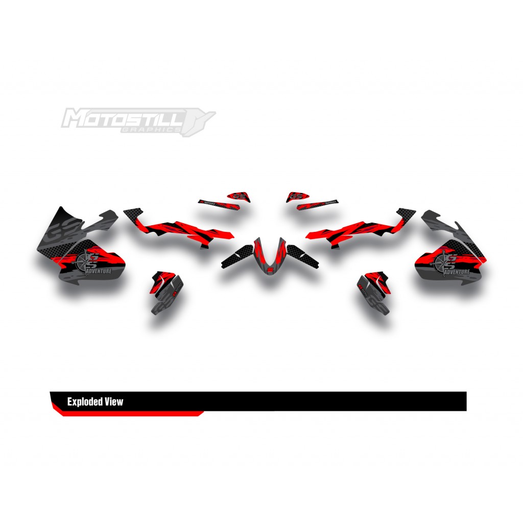 BMW R 1250 GS ADVENTURE GRAPHIC SET - DECAL KIT
