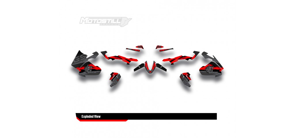 BMW R 1250 GS ADVENTURE GRAPHIC SET - DECAL KIT
