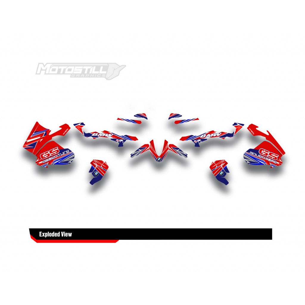BMW R 1250 GS ADVENTURE GRAPHIC SET - DECAL KIT
