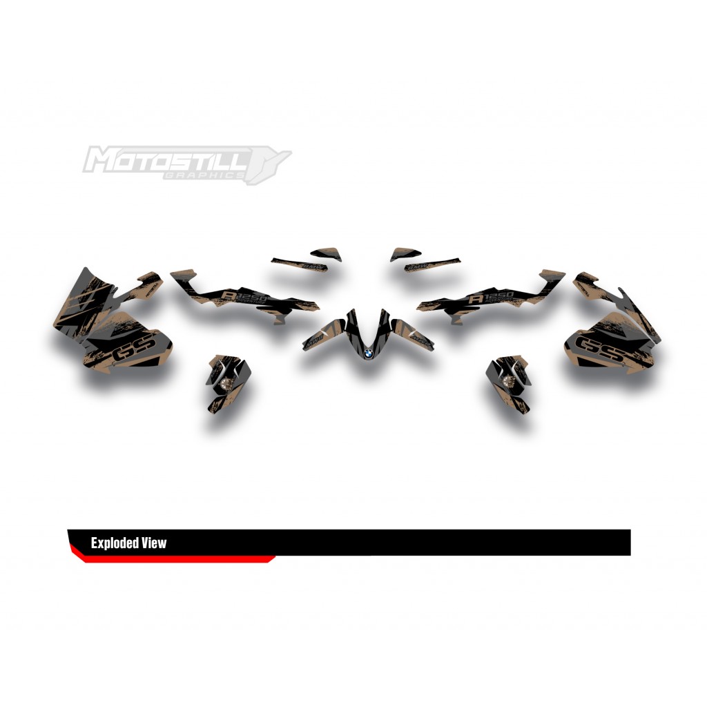 BMW R 1250 GS ADVENTURE GRAPHIC SET - DECAL KIT