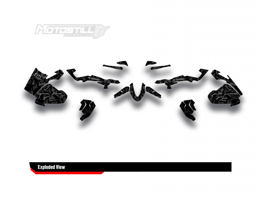 BMW R 1250 GS ADVENTURE GRAPHIC SET - DECAL KIT