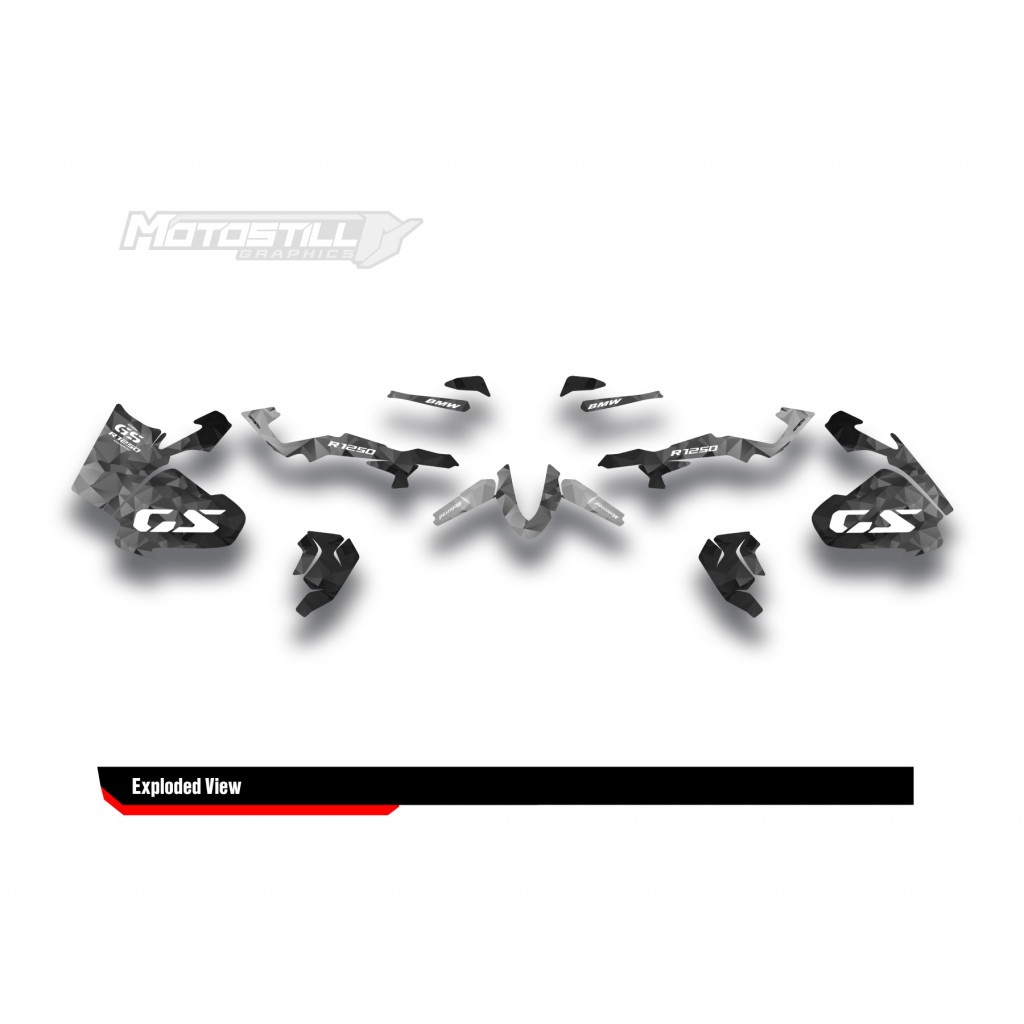 BMW R 1250 GS ADVENTURE GRAPHIC SET - DECAL KIT