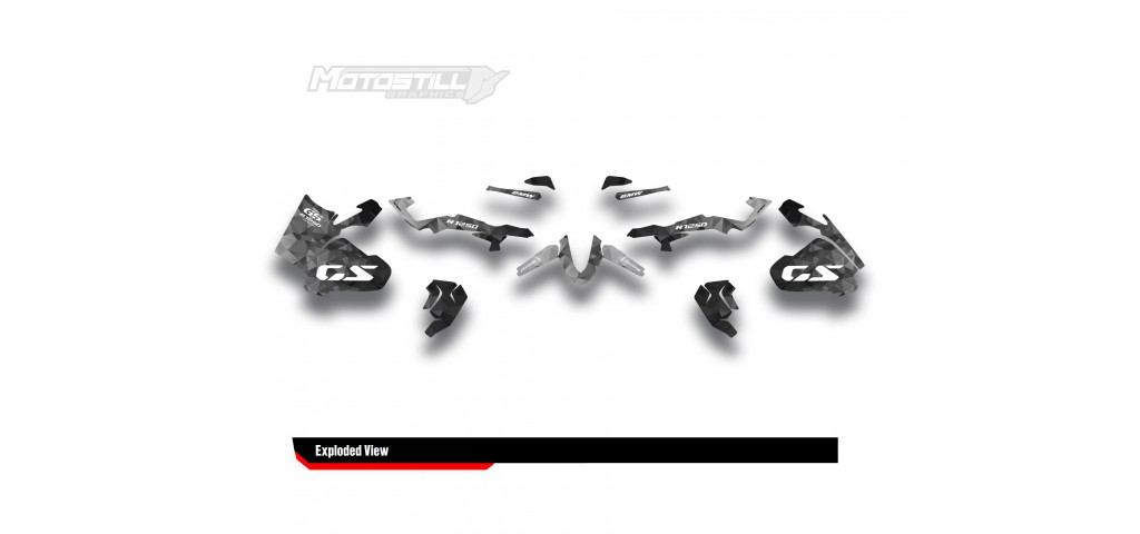 BMW R 1250 GS ADVENTURE GRAPHIC SET - DECAL KIT