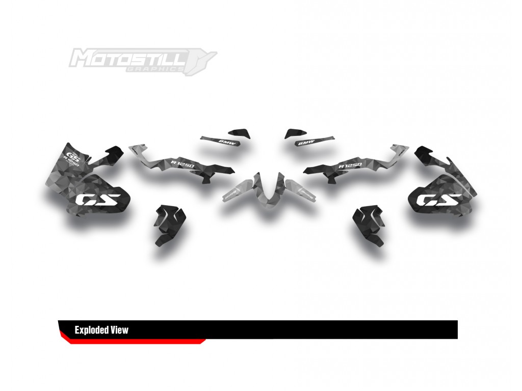 BMW R 1250 GS ADVENTURE GRAPHIC SET - DECAL KIT
