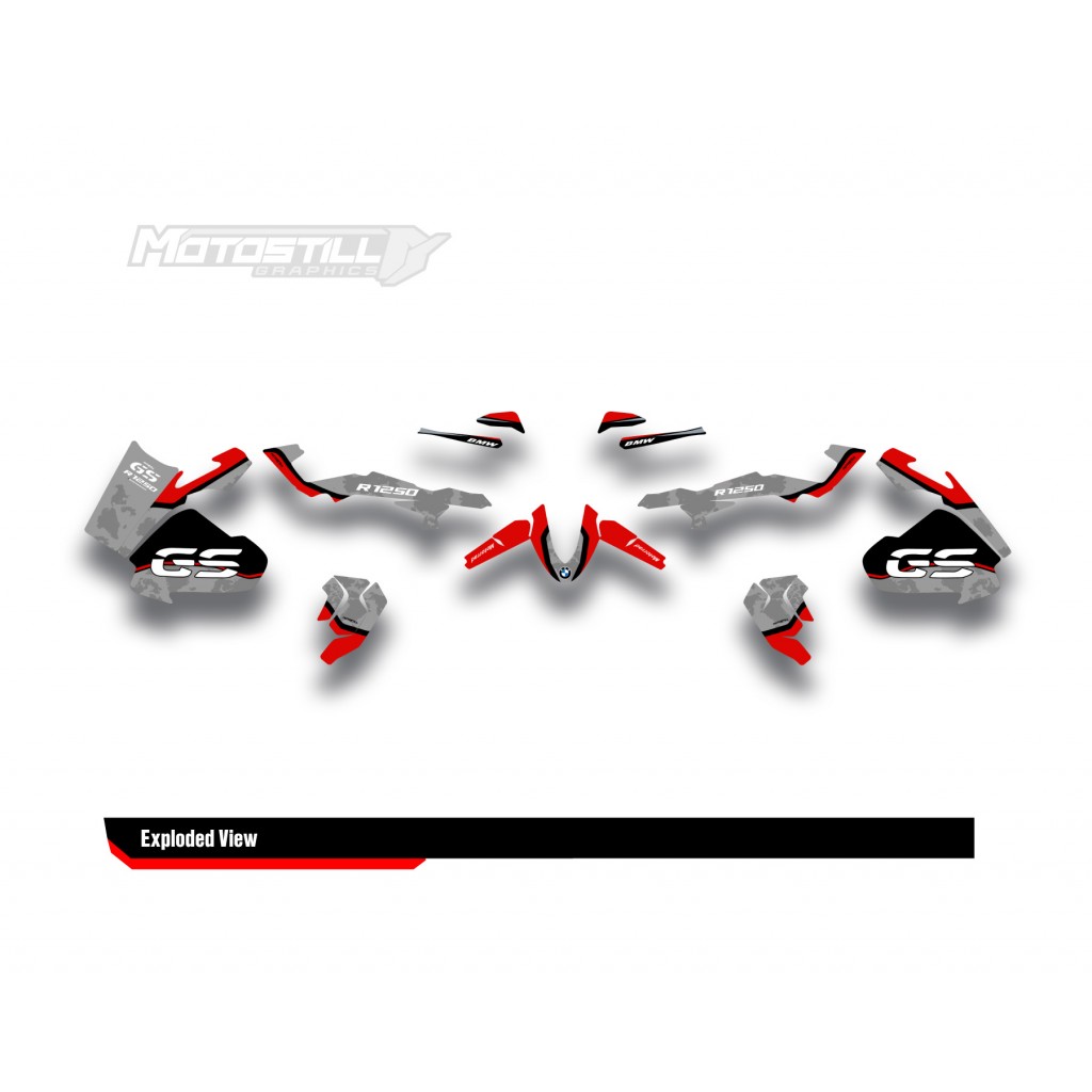BMW R 1250 GS ADVENTURE GRAPHIC SET - DECAL KIT