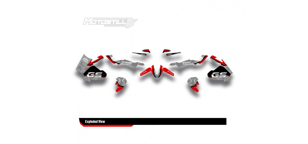 BMW R 1250 GS ADVENTURE GRAPHIC SET - DECAL KIT