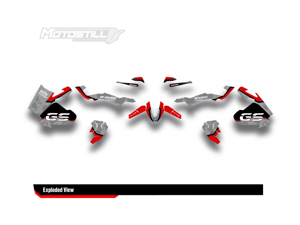 BMW R 1250 GS ADVENTURE GRAPHIC SET - DECAL KIT