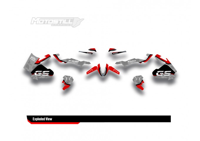 BMW R 1250 GS ADVENTURE GRAPHIC SET - DECAL KIT