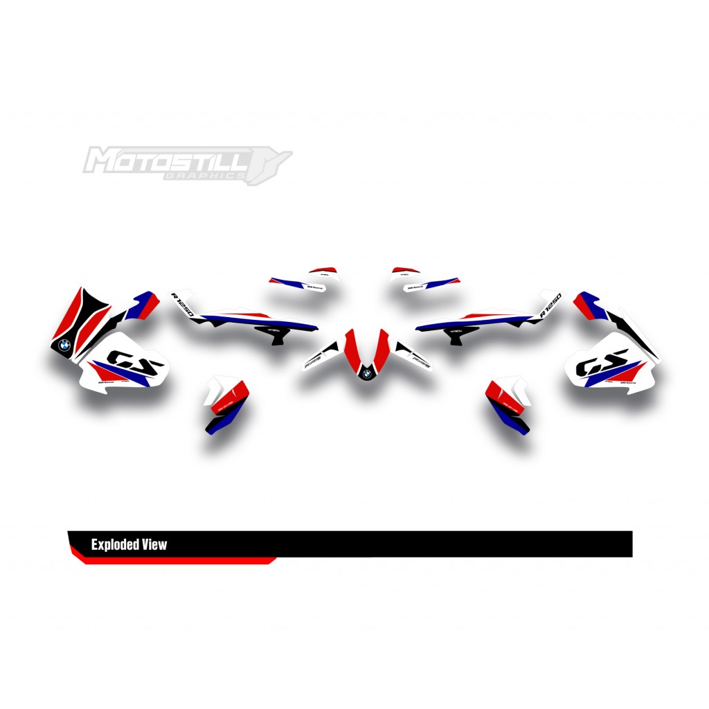 BMW R 1250 GS ADVENTURE GRAPHIC SET - DECAL KIT